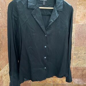 Banana Republic Women’s Silk Black Shirt